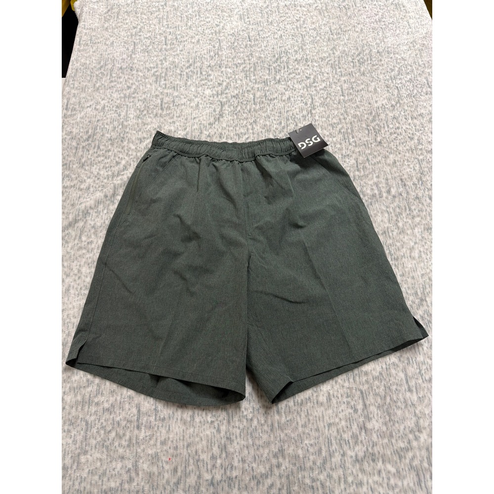 DSG Mens 8 Inch‎ Agility Woven Short Muted Olive Heather DAM14111H Small NWT